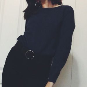 Slim navy blue J. Crew sweater 👑💙